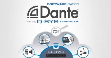 Software-based Dante for the QSC Q-SYS Ecosystem diagram