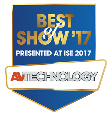 Dante Domain Manager wins NewBay Media's Best of Show Award for ISE 2017, AV Technology.