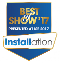 Dante Domain Manager wins NewBay Media's Best of Show Award for ISE 2017, Installation.